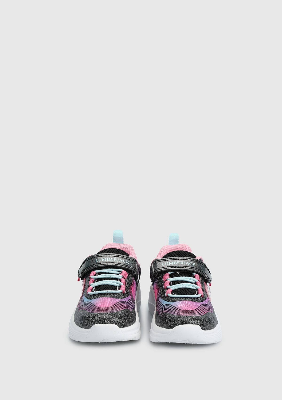 Wavy Siyah Deri Kız Çocuk Sneaker