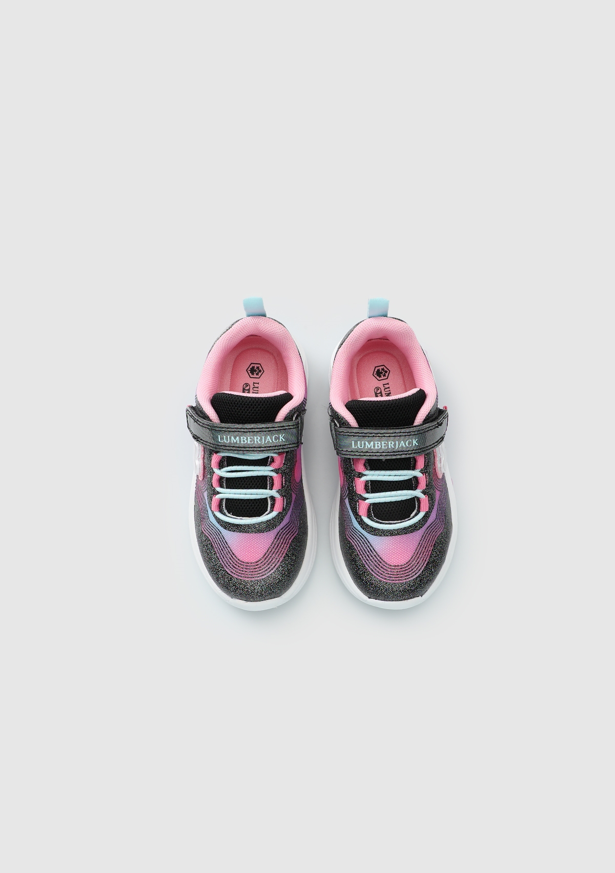 Wavy Siyah Deri Kız Çocuk Sneaker