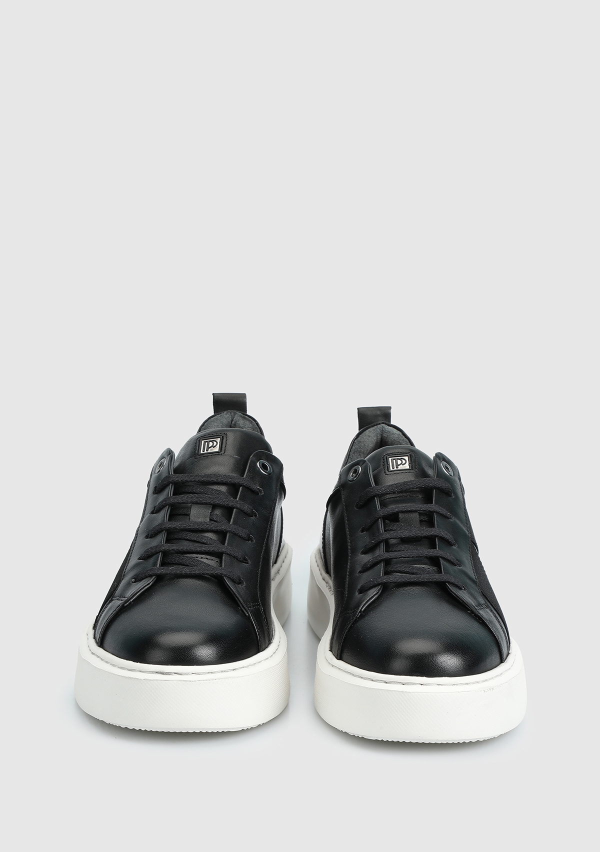 Siyah Deri Erkek Sneaker