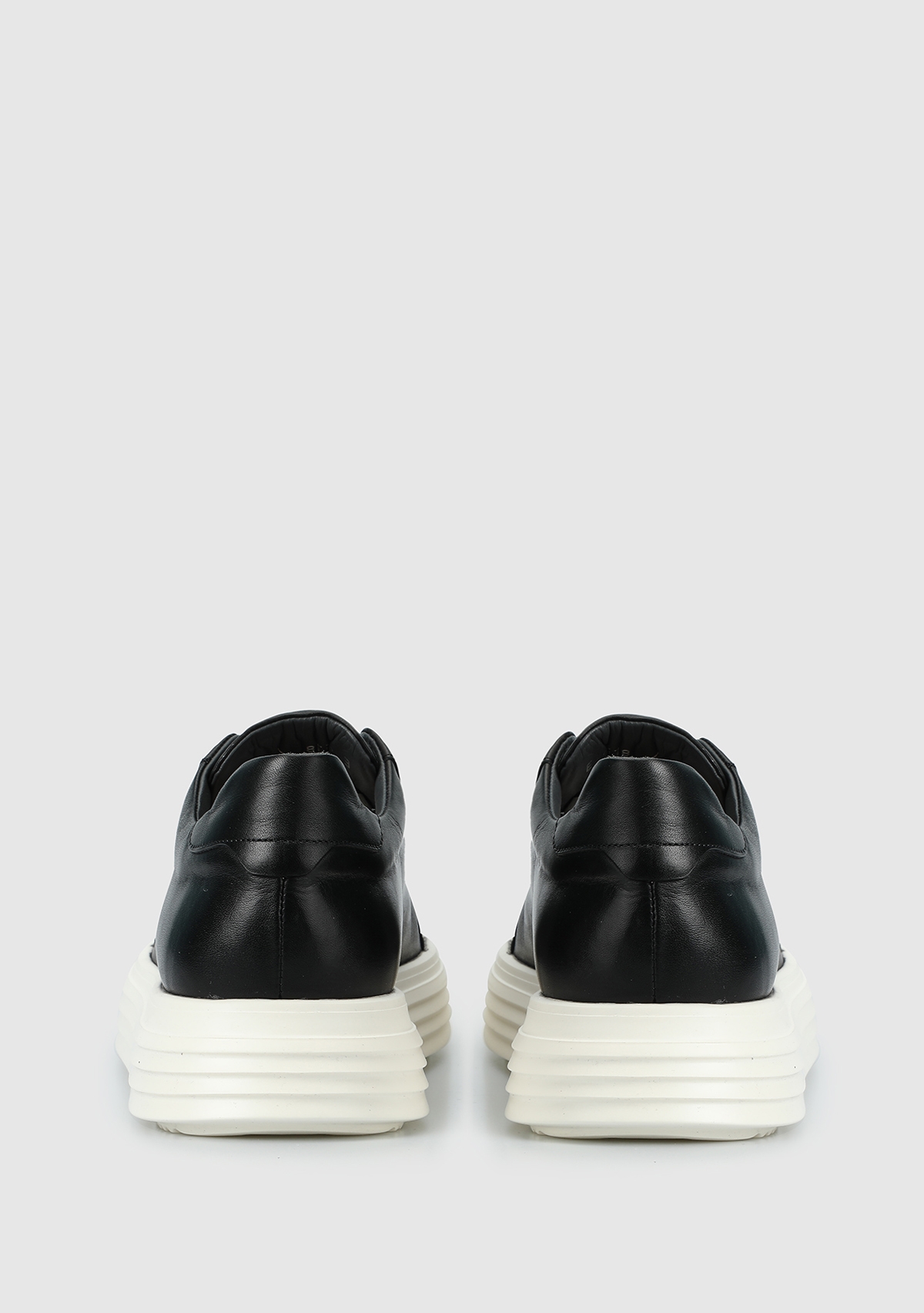 Siyah Deri Erkek Sneaker