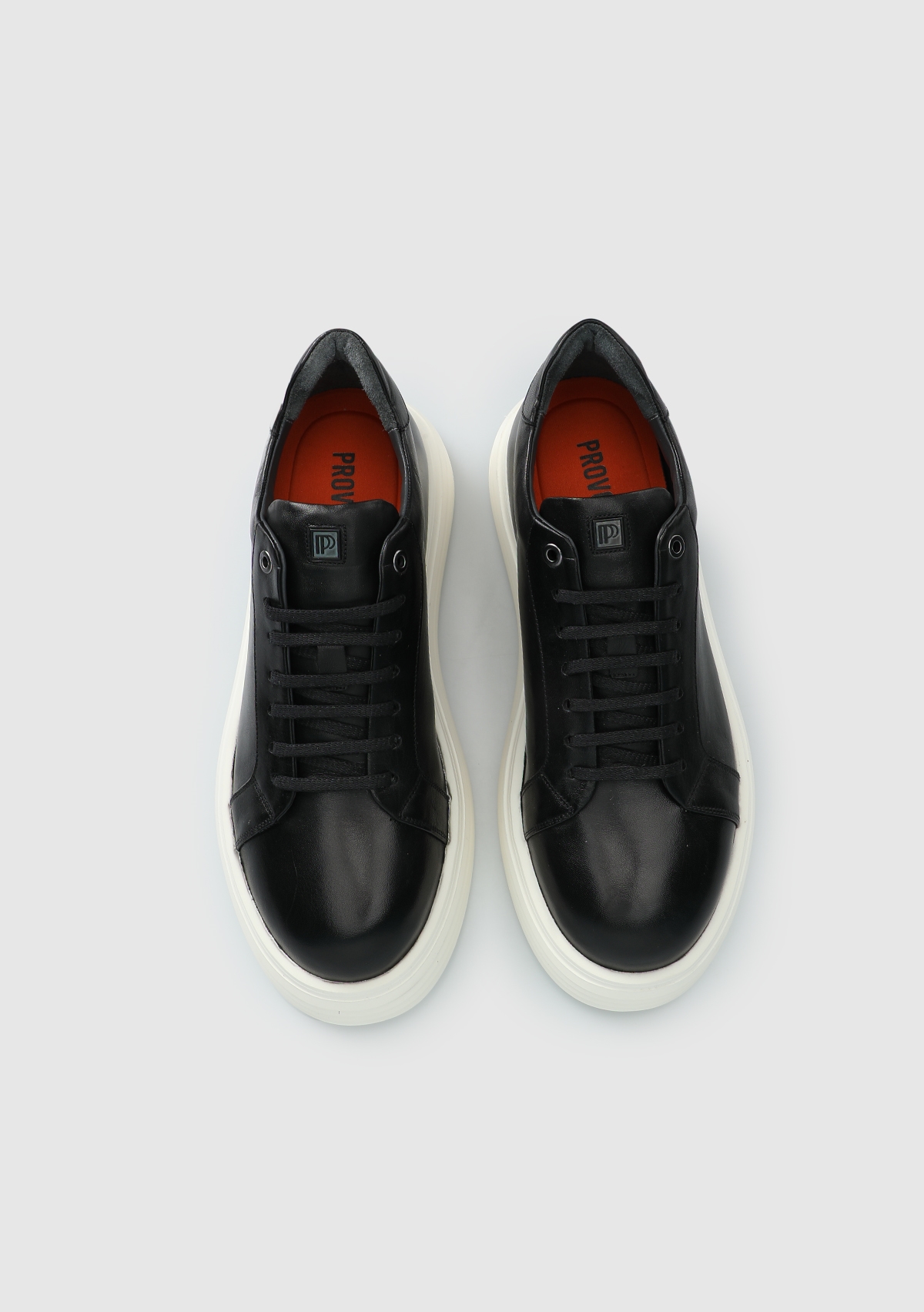 Siyah Deri Erkek Sneaker