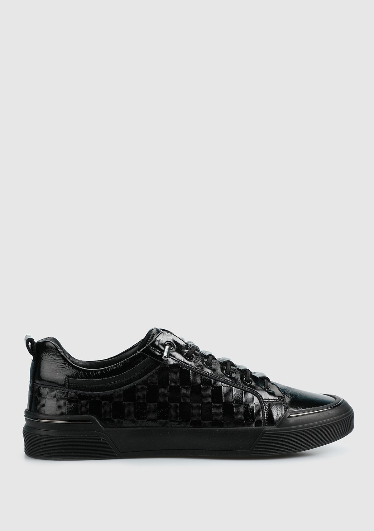 Siyah Deri Erkek Sneaker