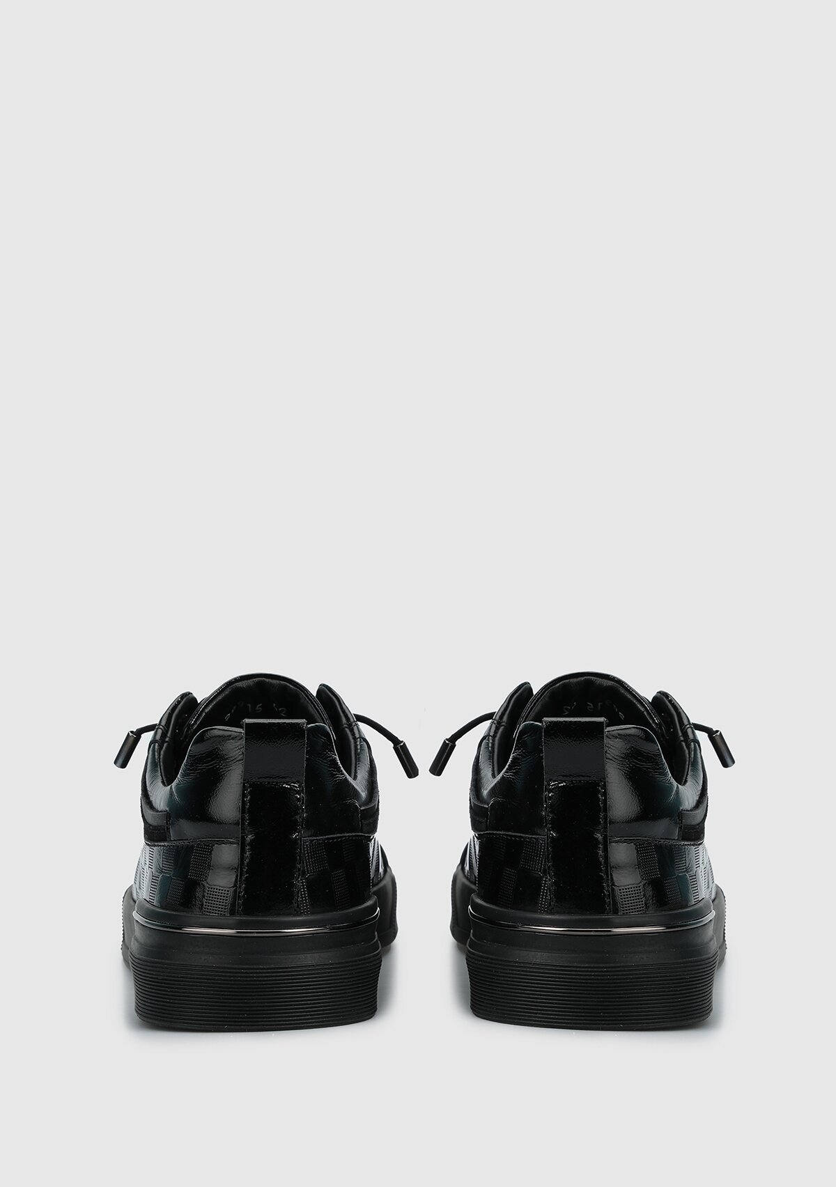 Siyah Deri Erkek Sneaker