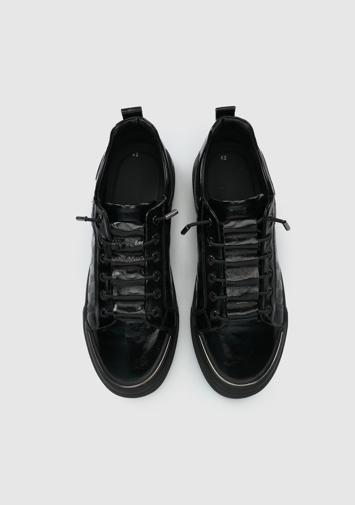 Siyah Deri Erkek Sneaker