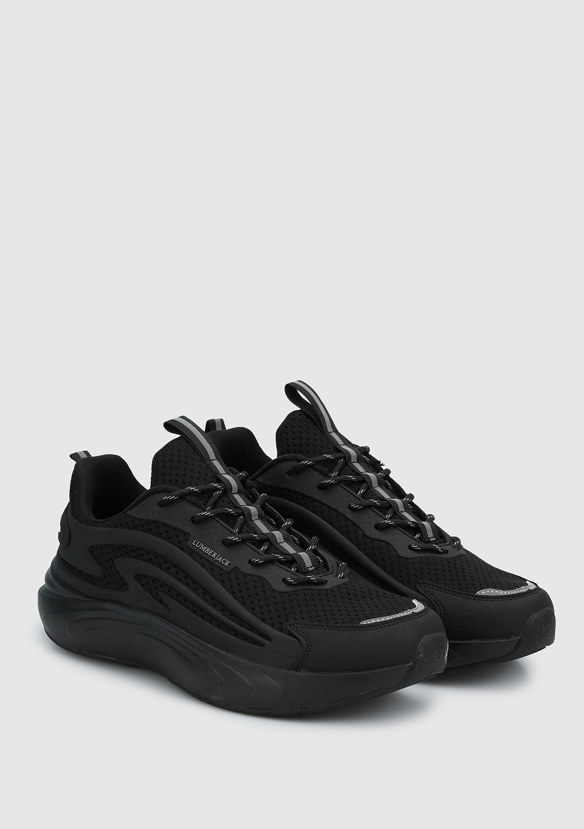 Kado Siyah Deri Erkek Sneaker