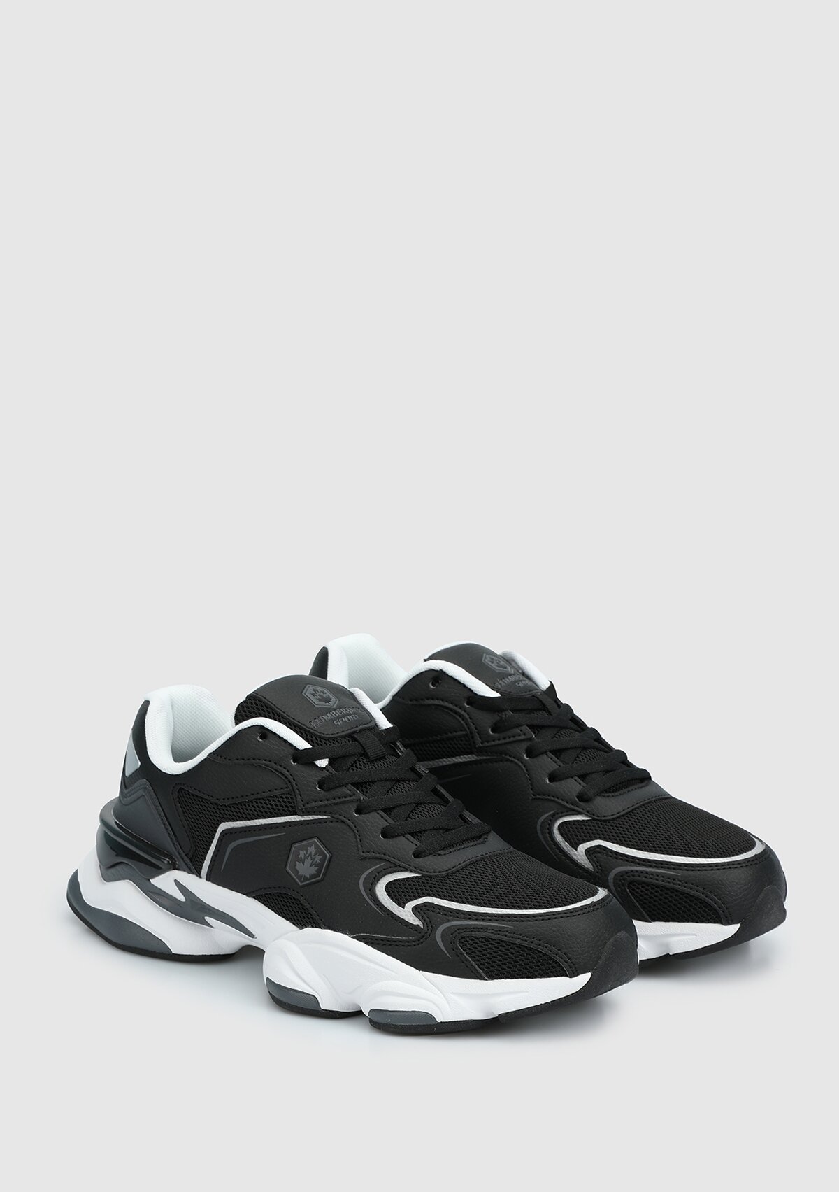 Madax Siyah Deri Erkek Sneaker