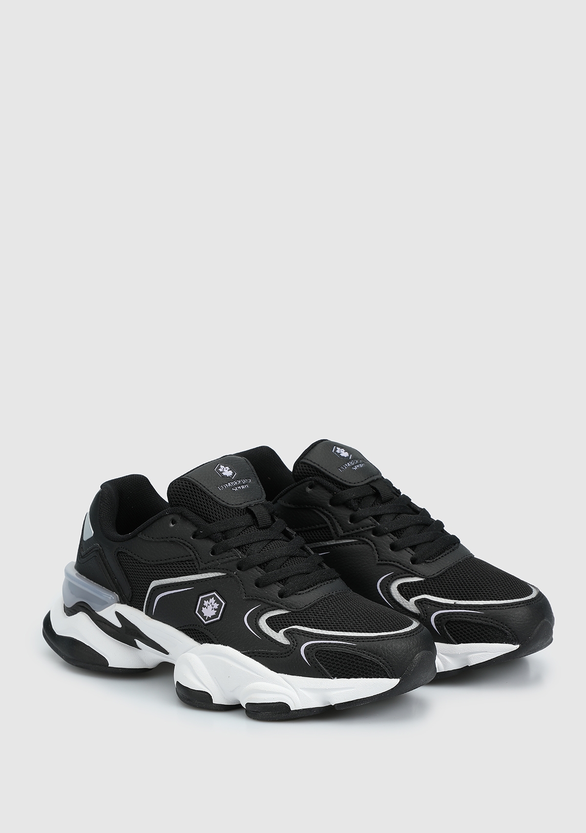 Madax Siyah Deri Kadın Sneaker