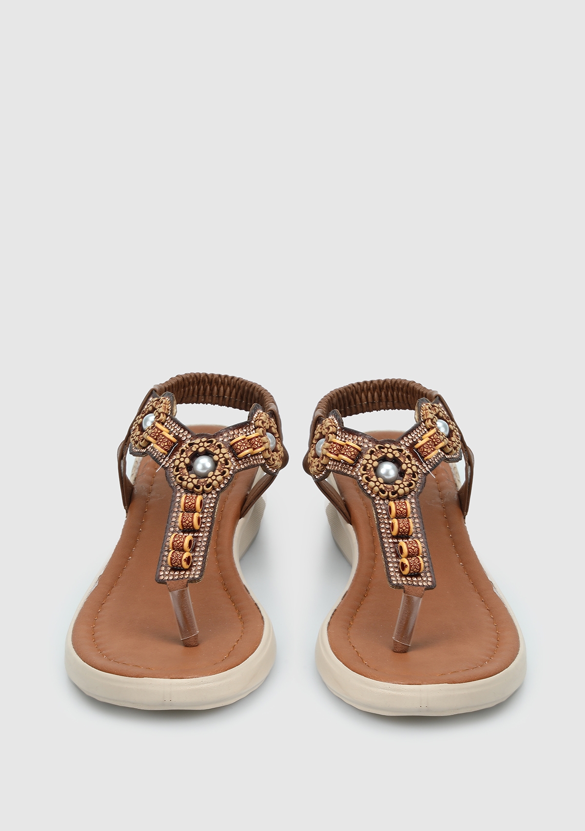 Taba Kadın Düz Sandalet