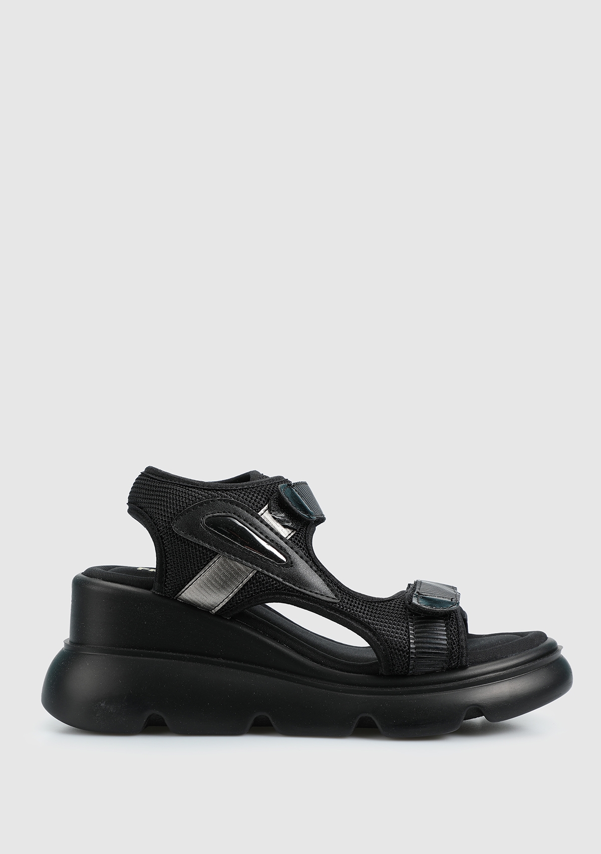 Siyah Kadın Topuklu Sandalet