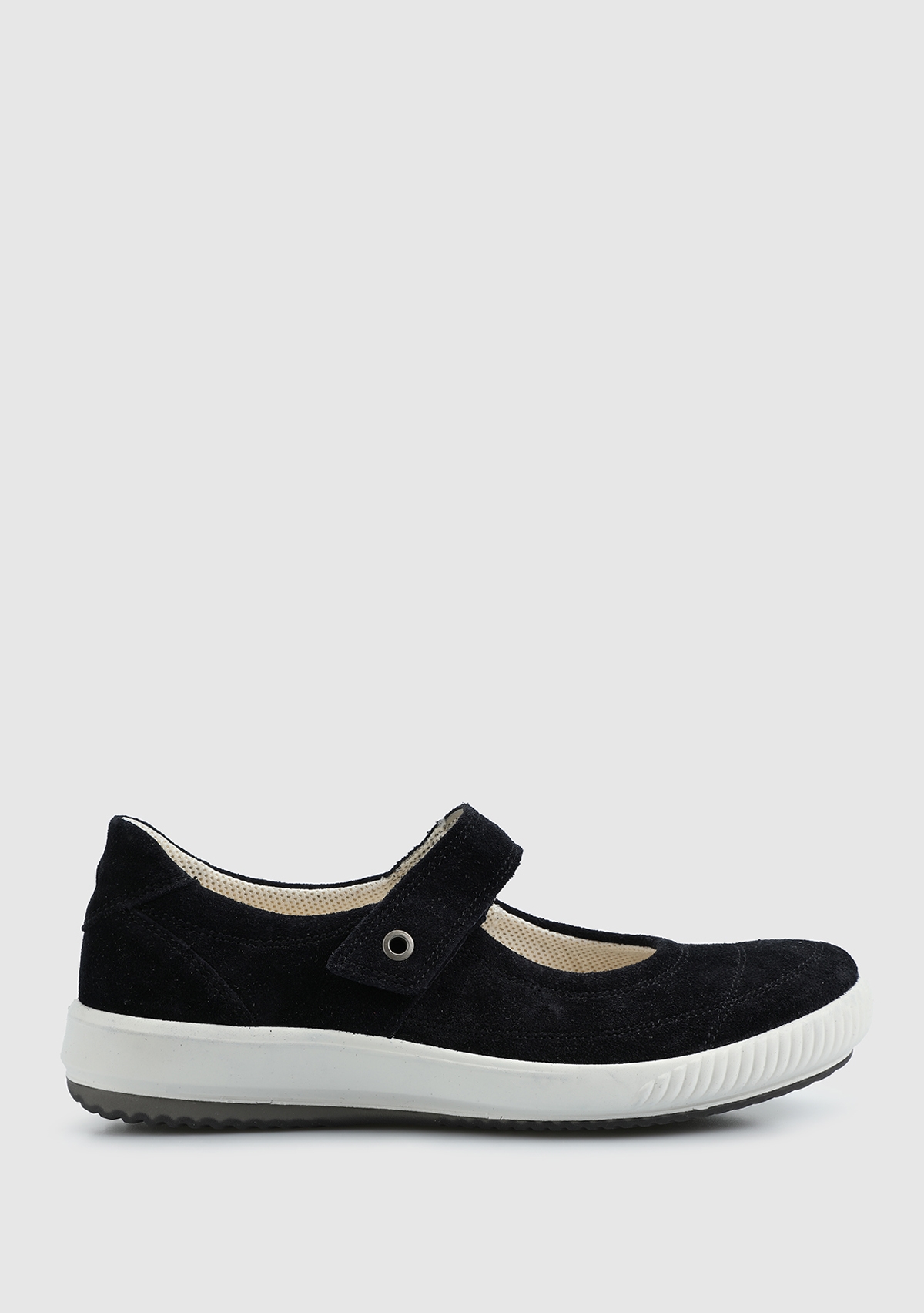 Lacivert Deri Kadın Sneaker
