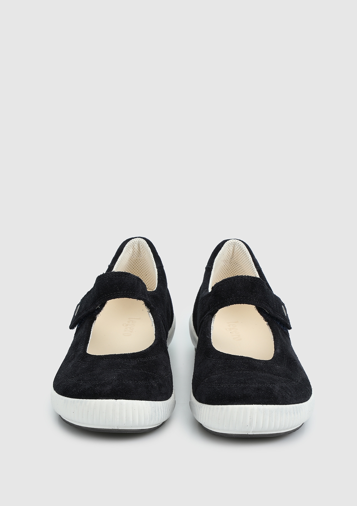 Lacivert Deri Kadın Sneaker
