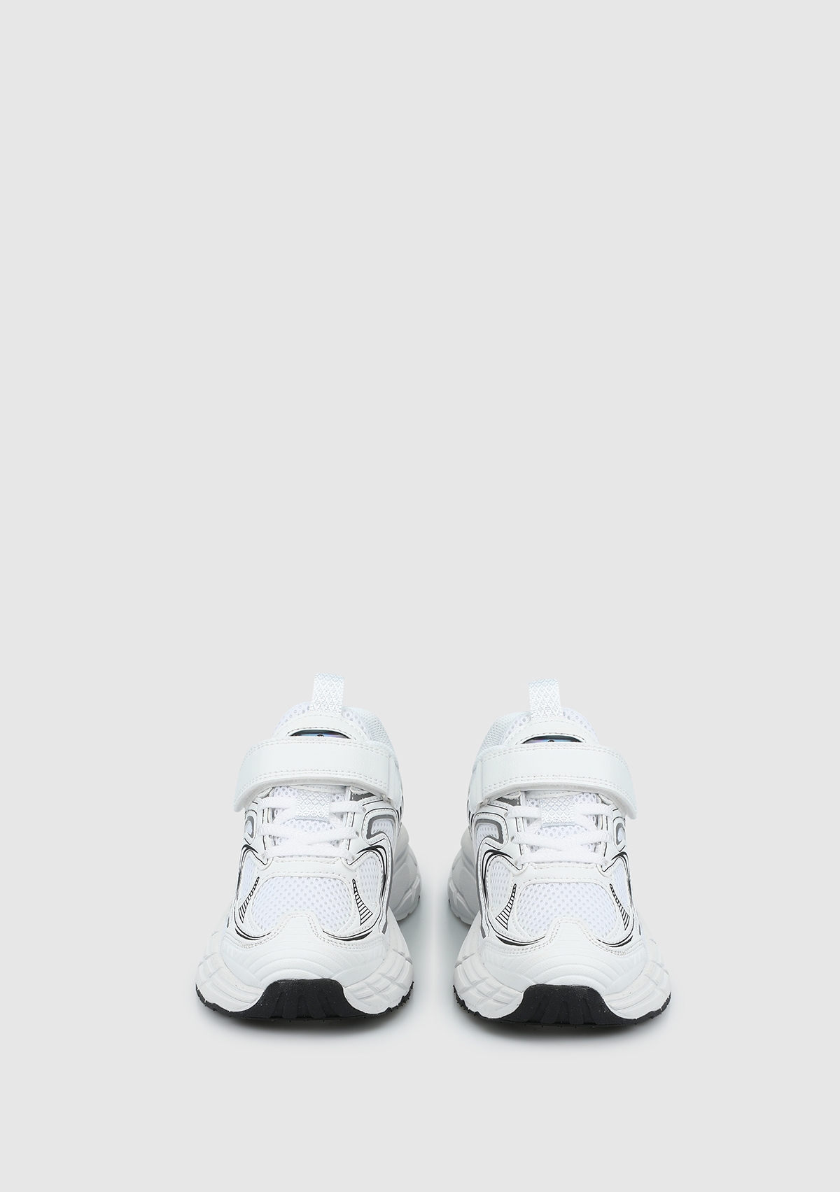 Beyaz-Siyah Erkek Çocuk Sneaker