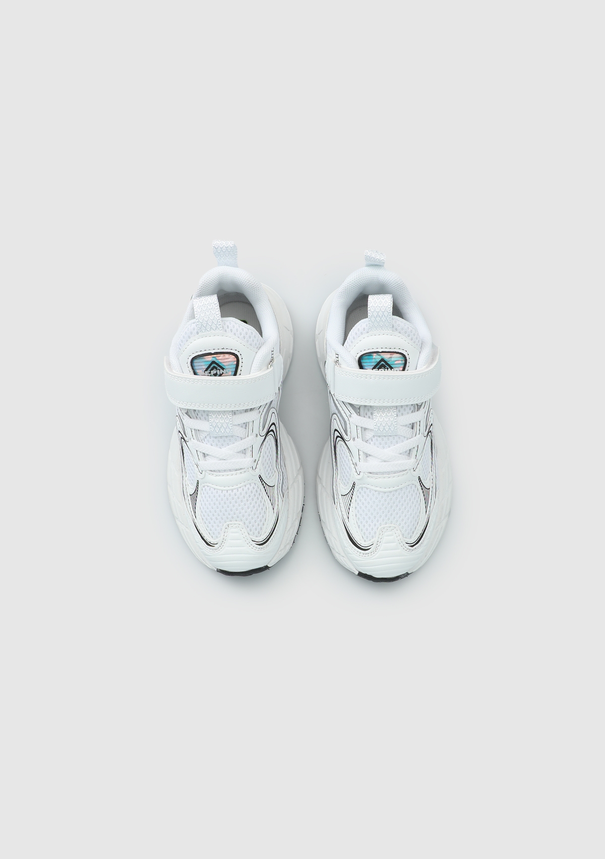Beyaz-Siyah Erkek Çocuk Sneaker