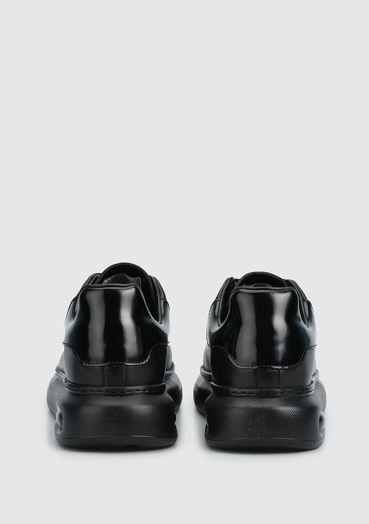 Siyah Deri Erkek Sneaker