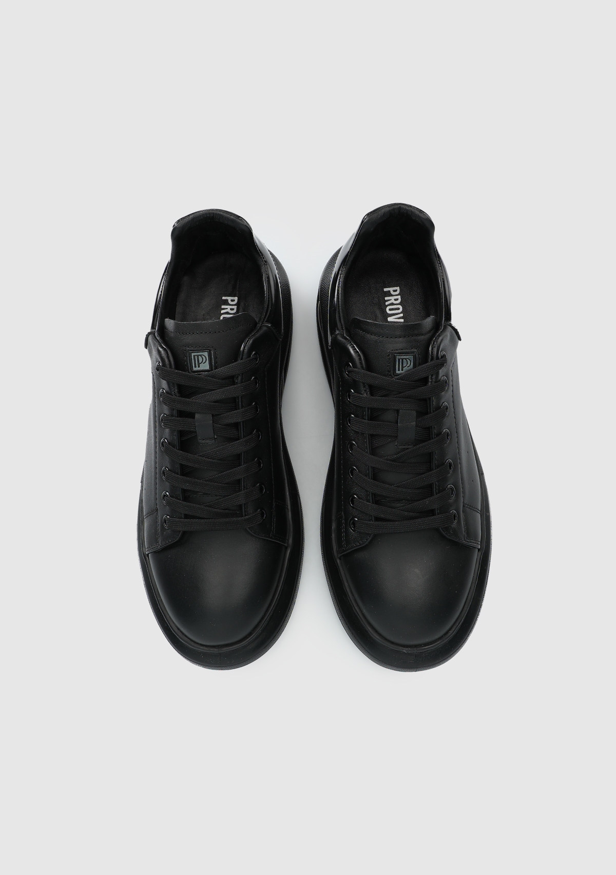Siyah Deri Erkek Sneaker