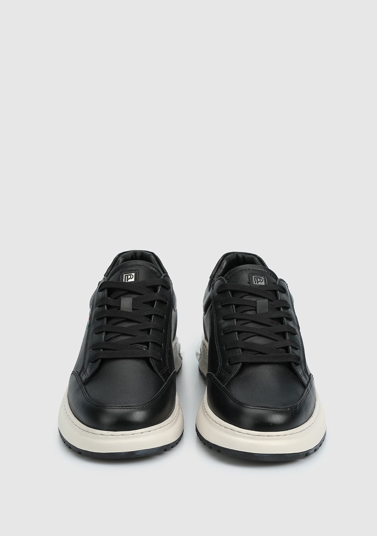 Siyah Deri Erkek Sneaker