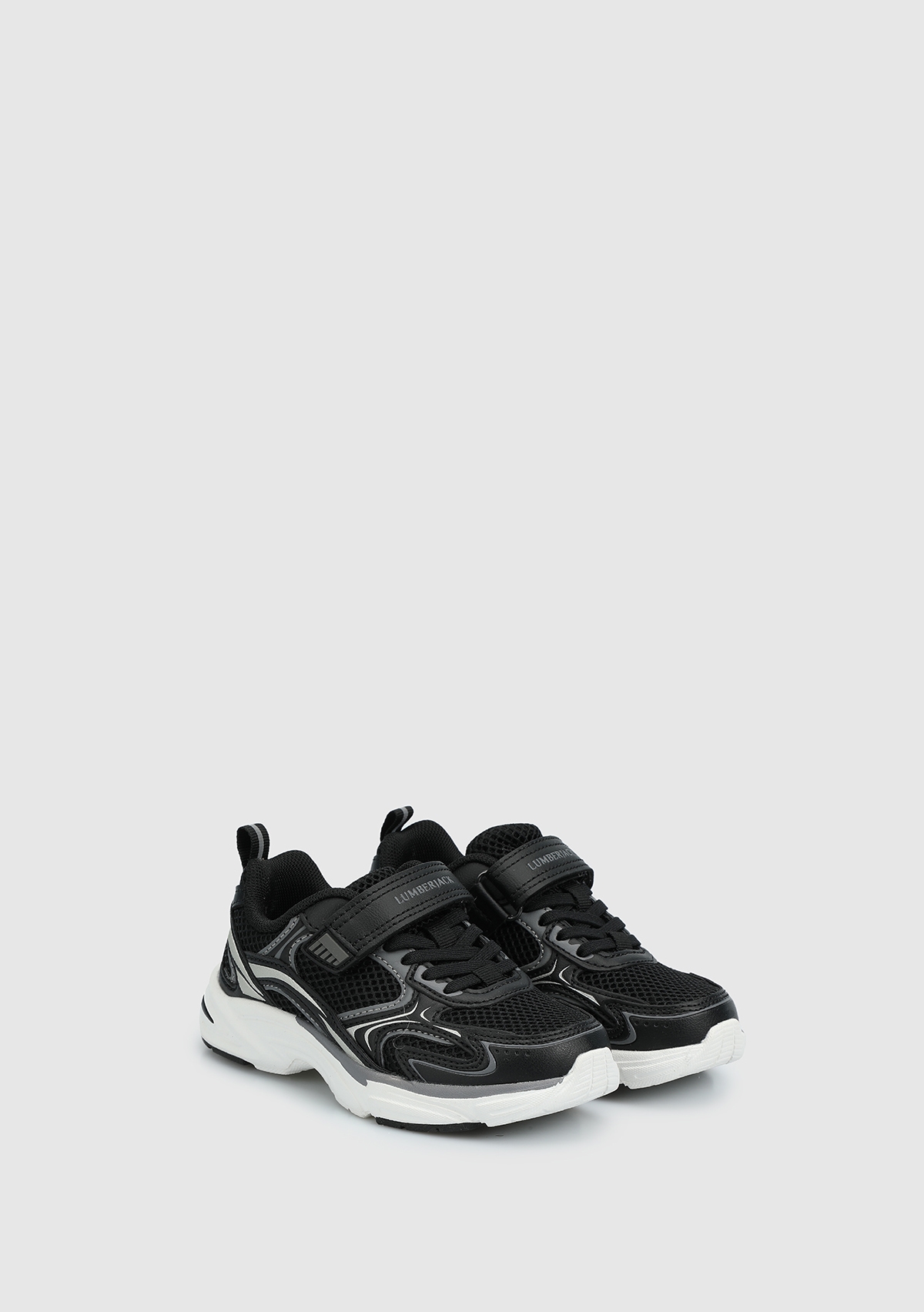 Bulk Siyah Deri Erkek Çocuk Sneaker