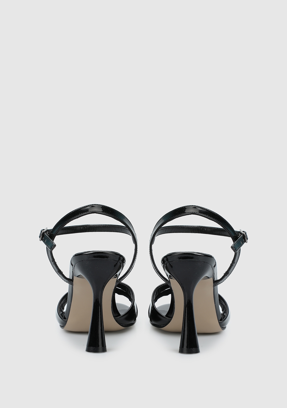 Siyah Kadın Topuklu Sandalet