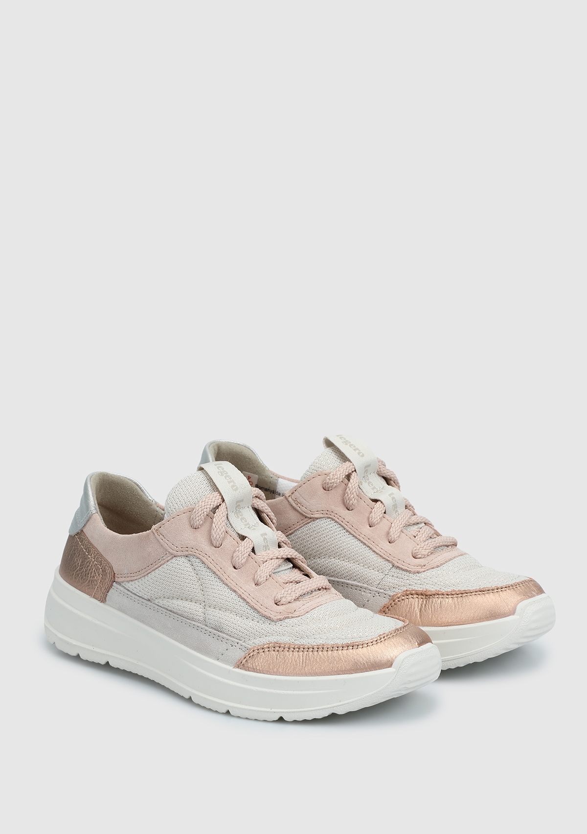 Bej Deri Kadın Sneaker