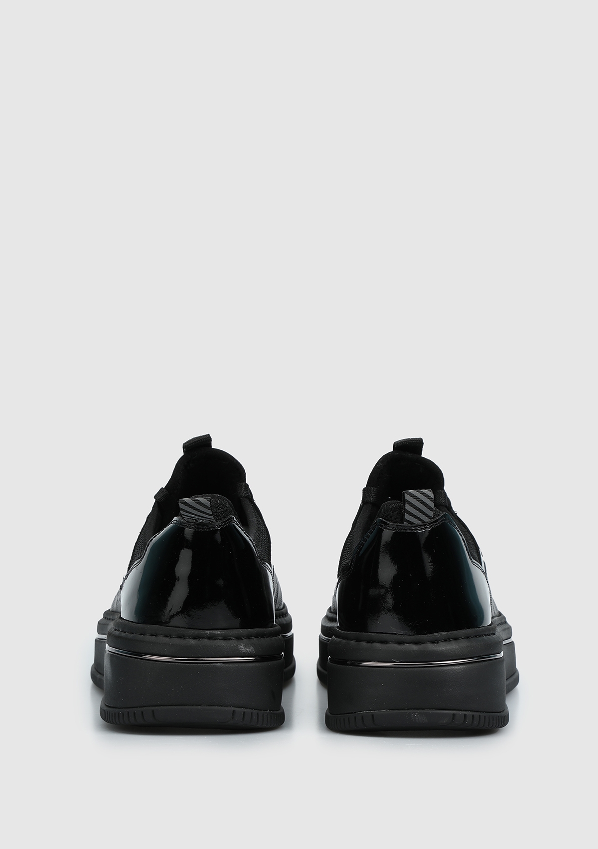Siyah Deri Erkek Sneaker