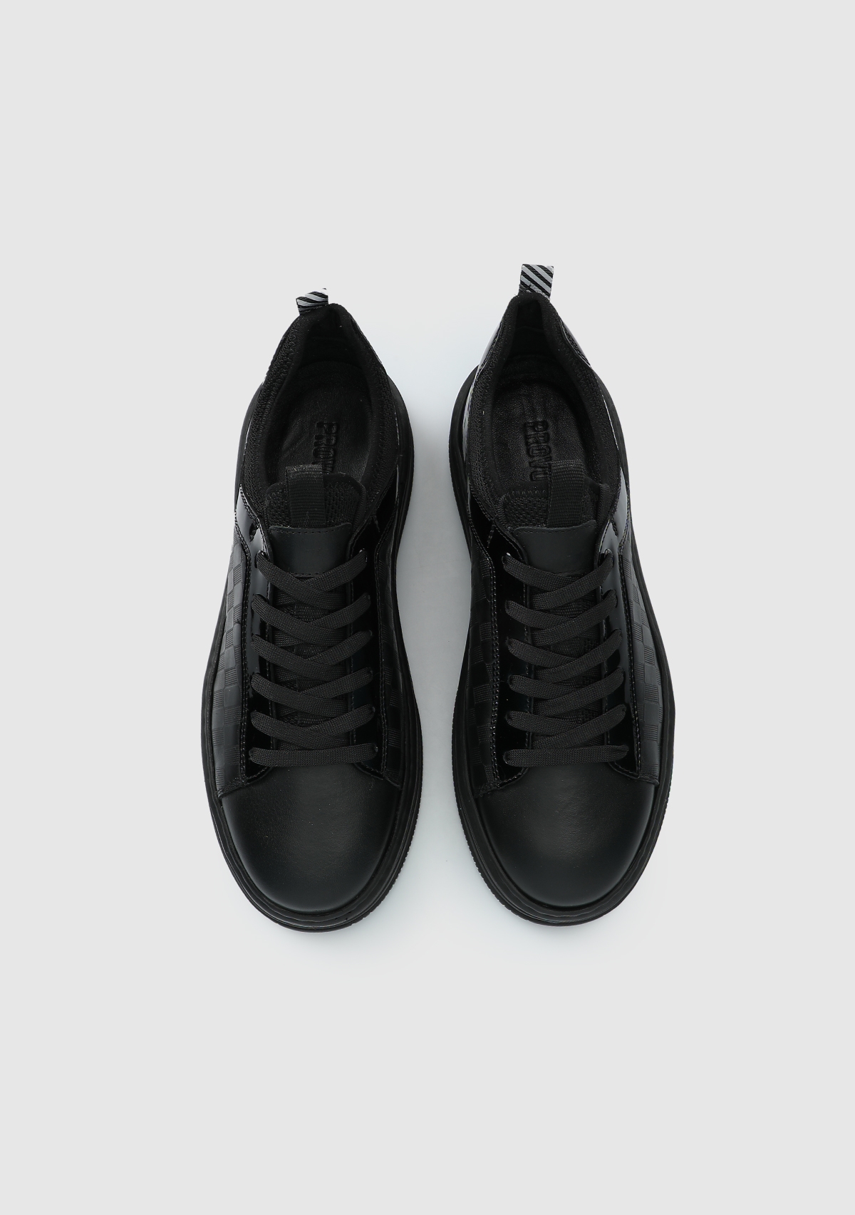 Siyah Deri Erkek Sneaker