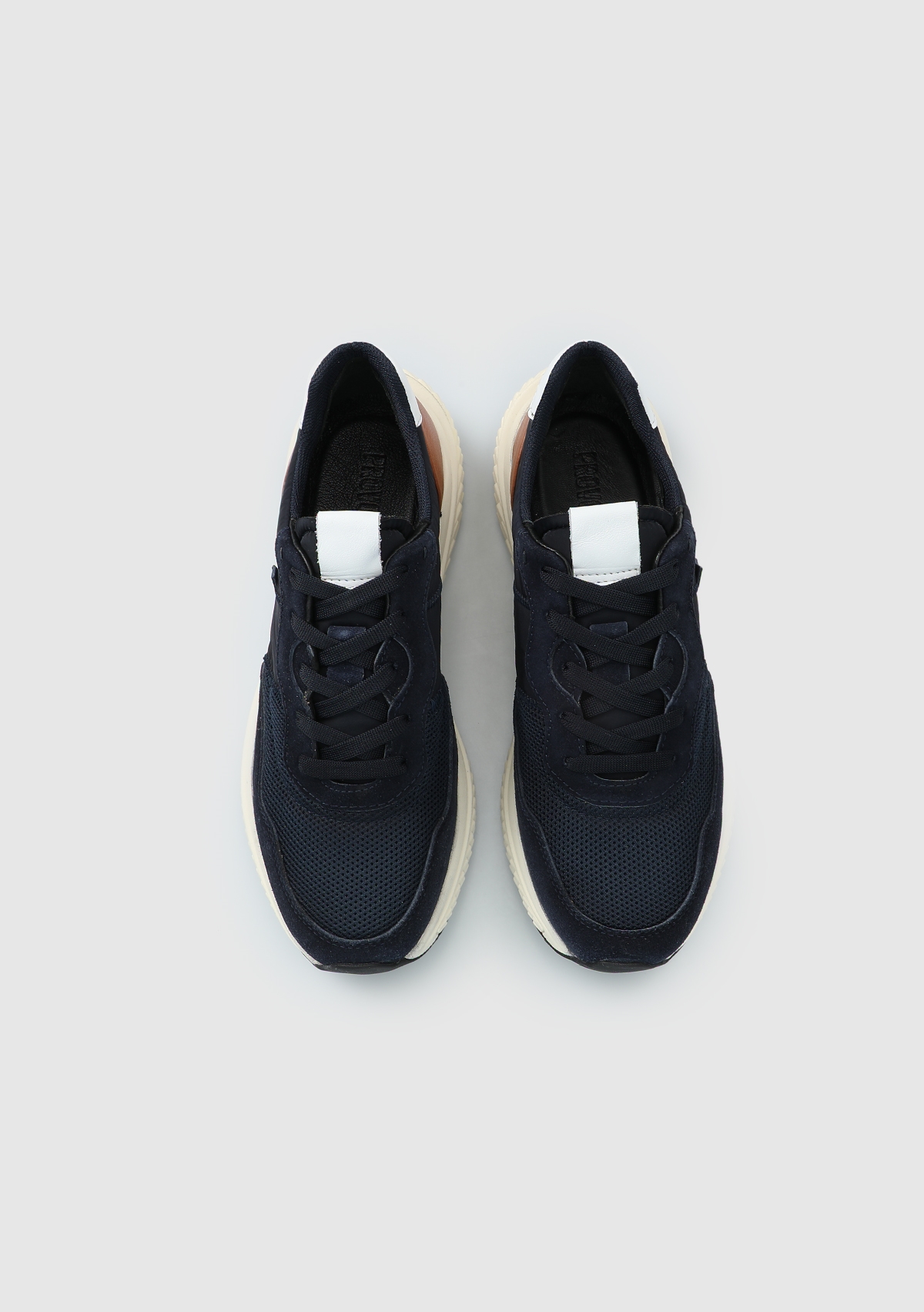 Lacivert Deri Erkek Sneaker