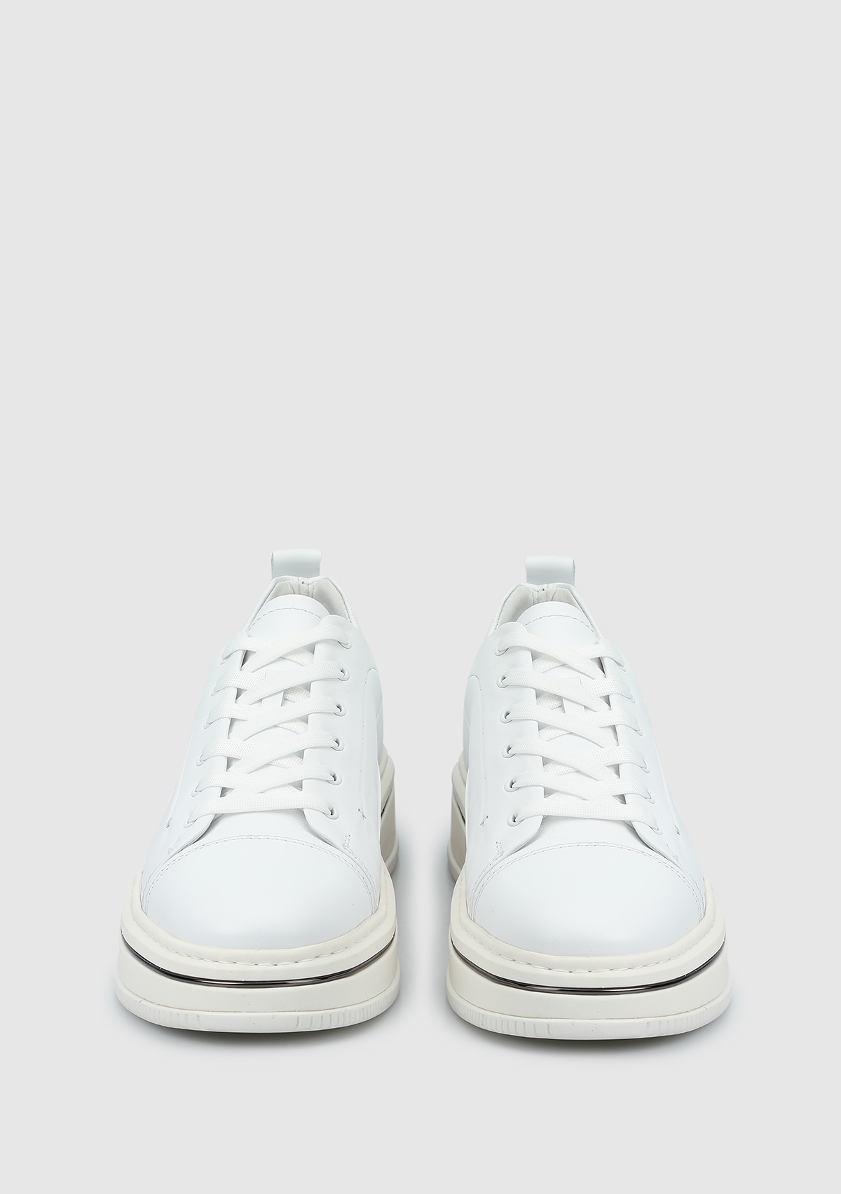 Beyaz Deri Erkek Sneaker