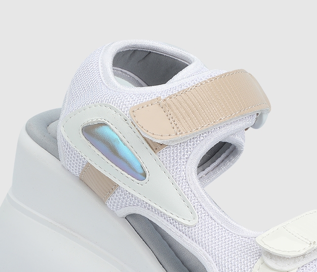 Beyaz Kadın Topuklu Sandalet