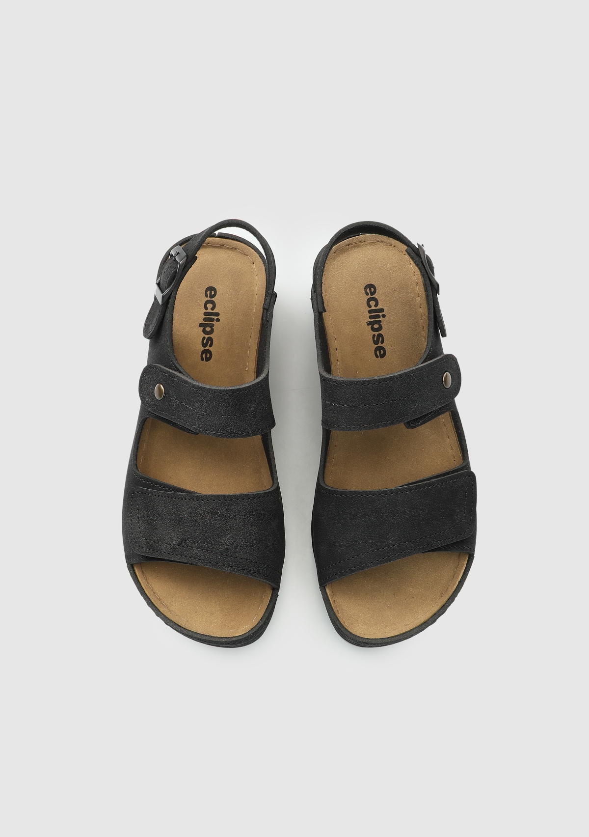 Siyah Kadın Düz Sandalet