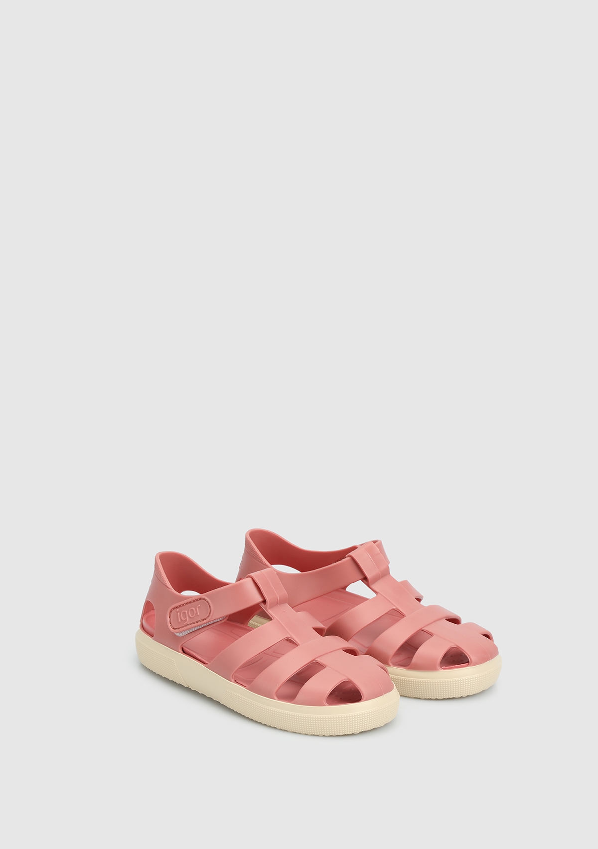 Pembe Kız Çocuk Düz Sandalet