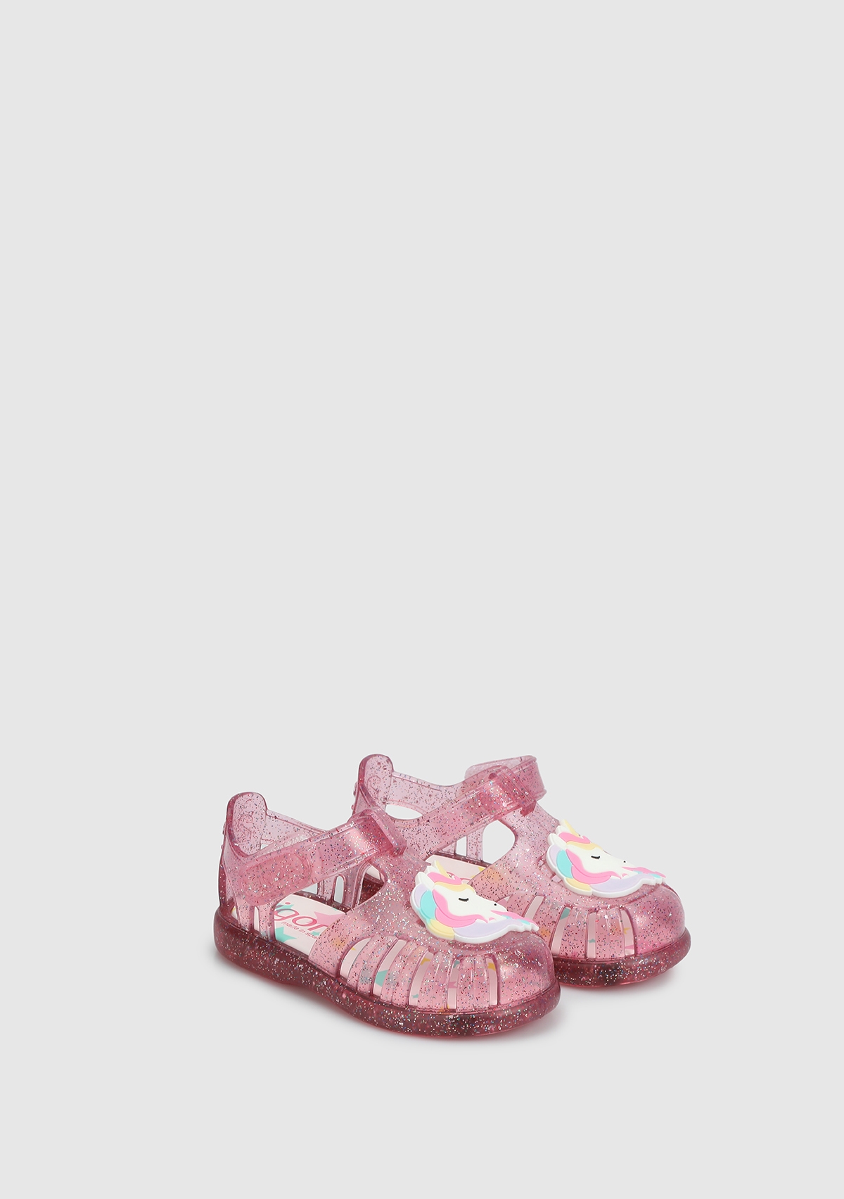 Fuşya  Düz Sandalet