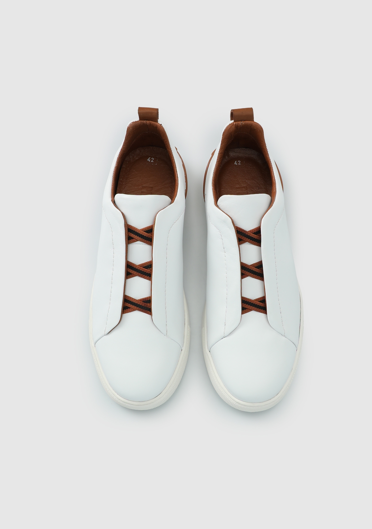 Beyaz Deri Erkek Sneaker