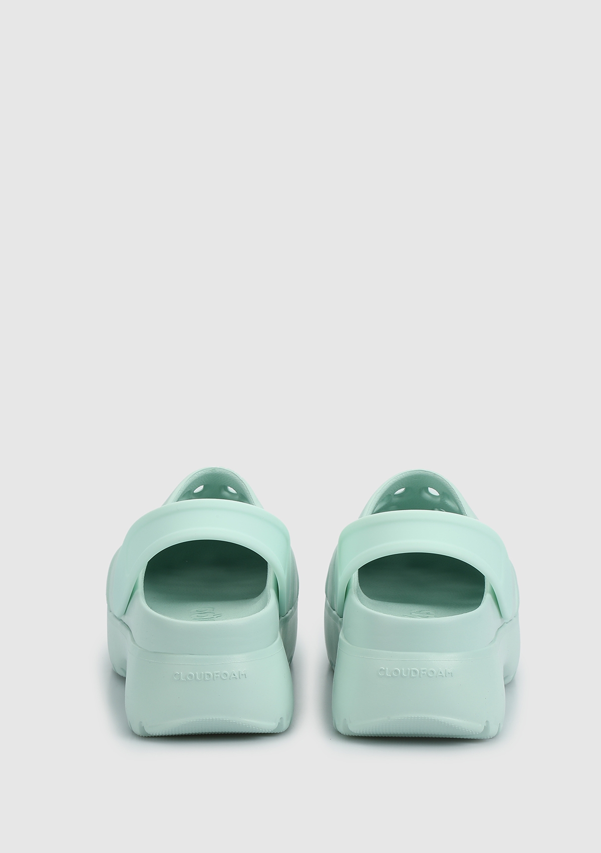 Adılette Clog Platform Mint Kadın Düz Terlik Jr2625 