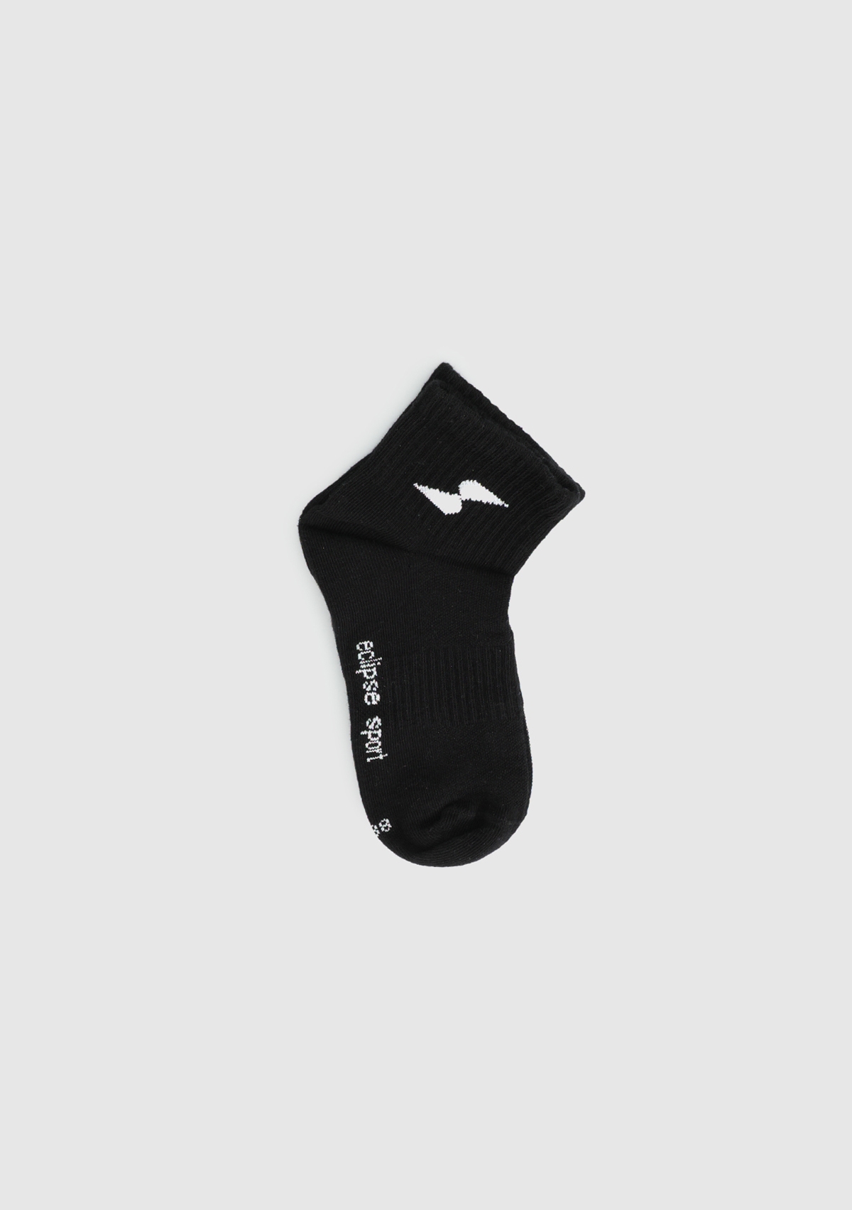 Siyah  Eclipse Sport ES004 Siyah Quarter Tekli Çorap