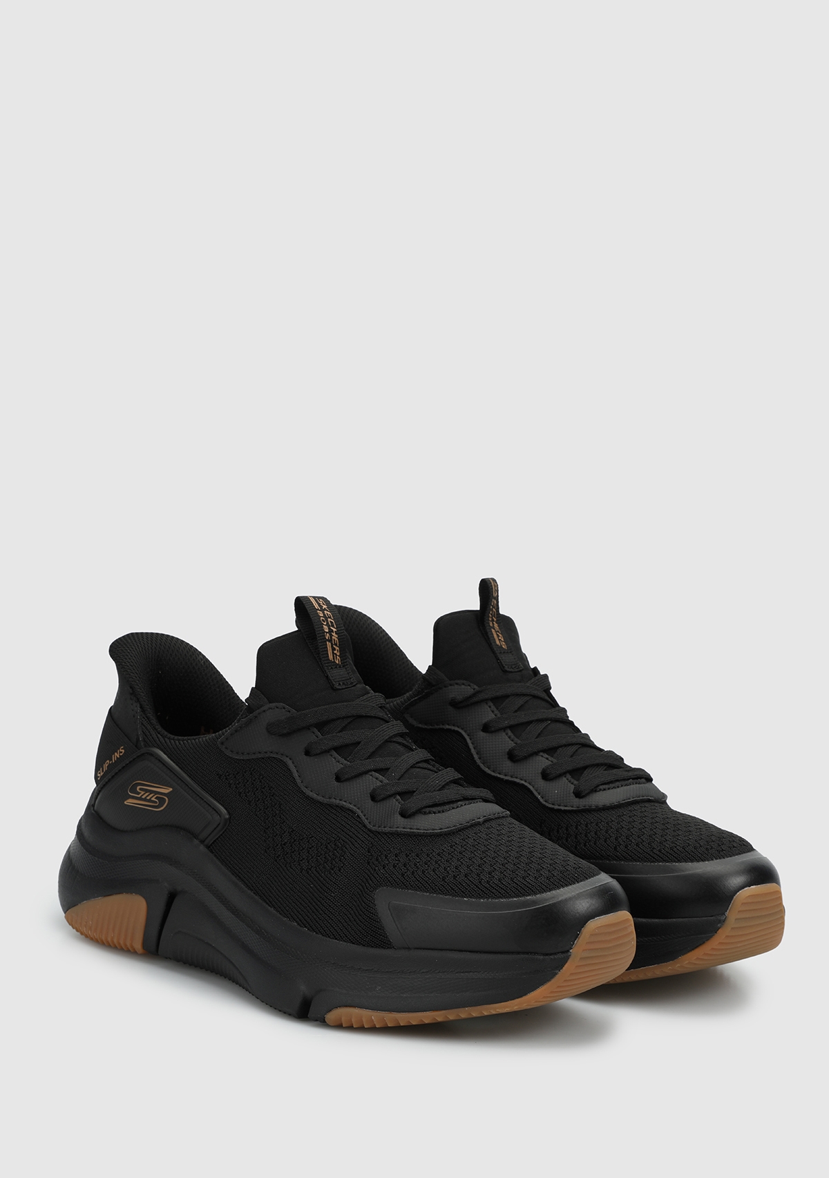 Bbk Bobs Sparrow Flex-Steady Edge Siyah Erkek Sneaker 118310 