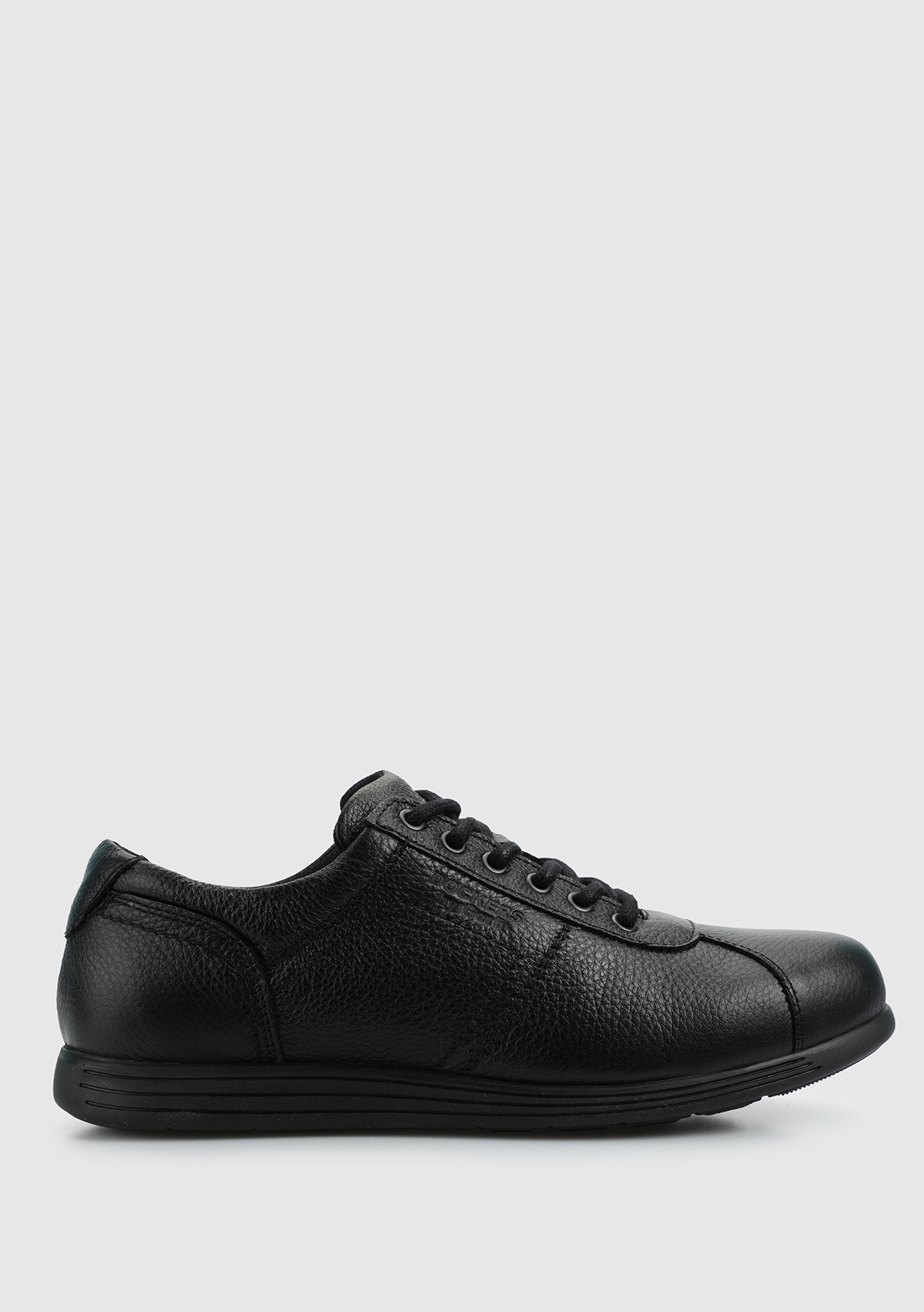 Siyah Deri Erkek Sneaker