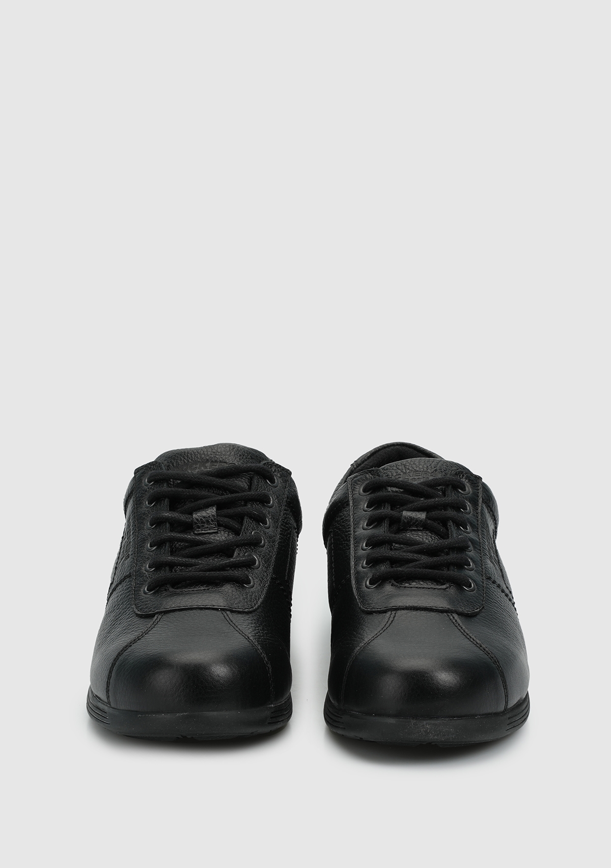 Siyah Deri Erkek Sneaker