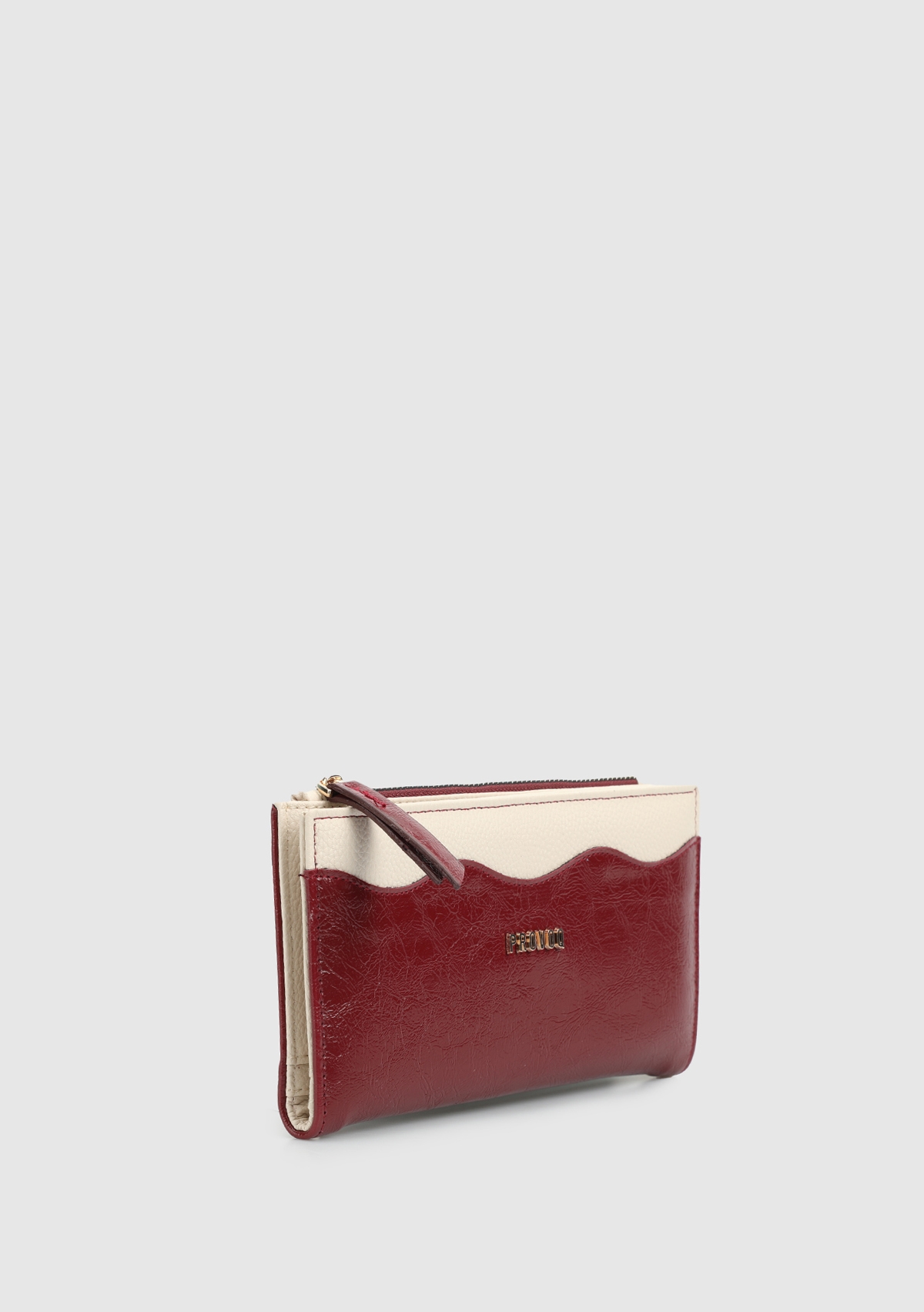 Bordo  Provoq AD77 Bordo-Bej Cüzdan