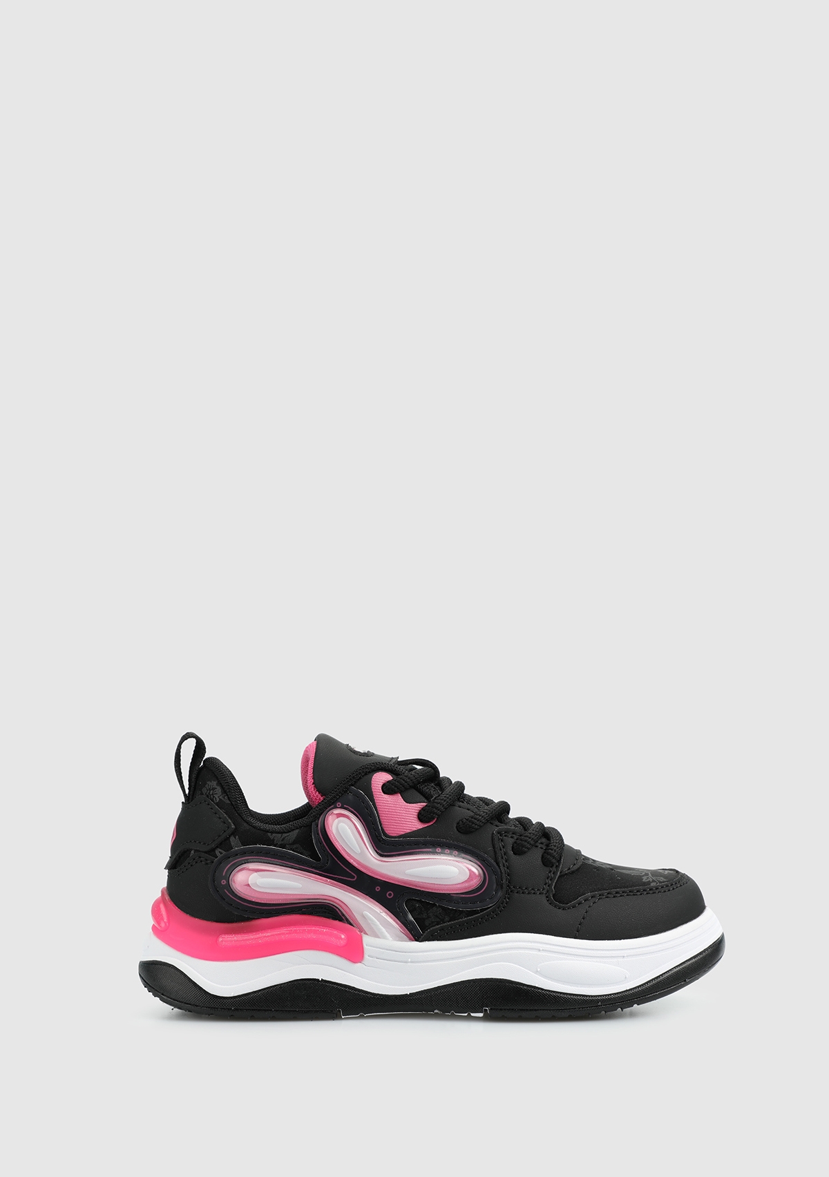 Siyah-Fuşya Kız Çocuk Sneaker