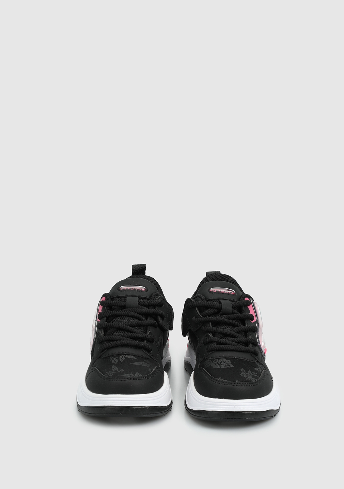 Siyah-Fuşya Kız Çocuk Sneaker