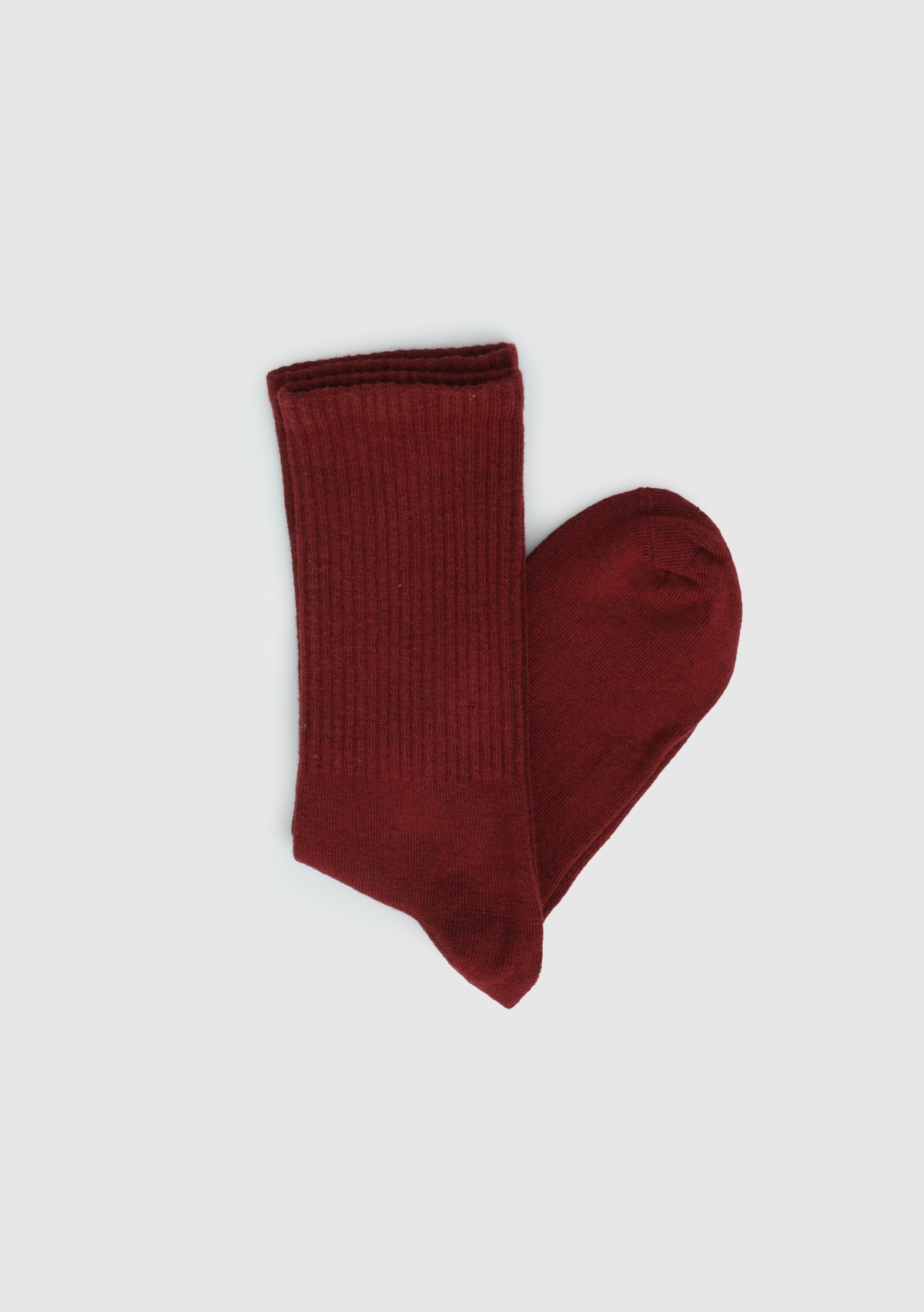 Bordo  Provoq Çorap Bordo Uzun Çorap