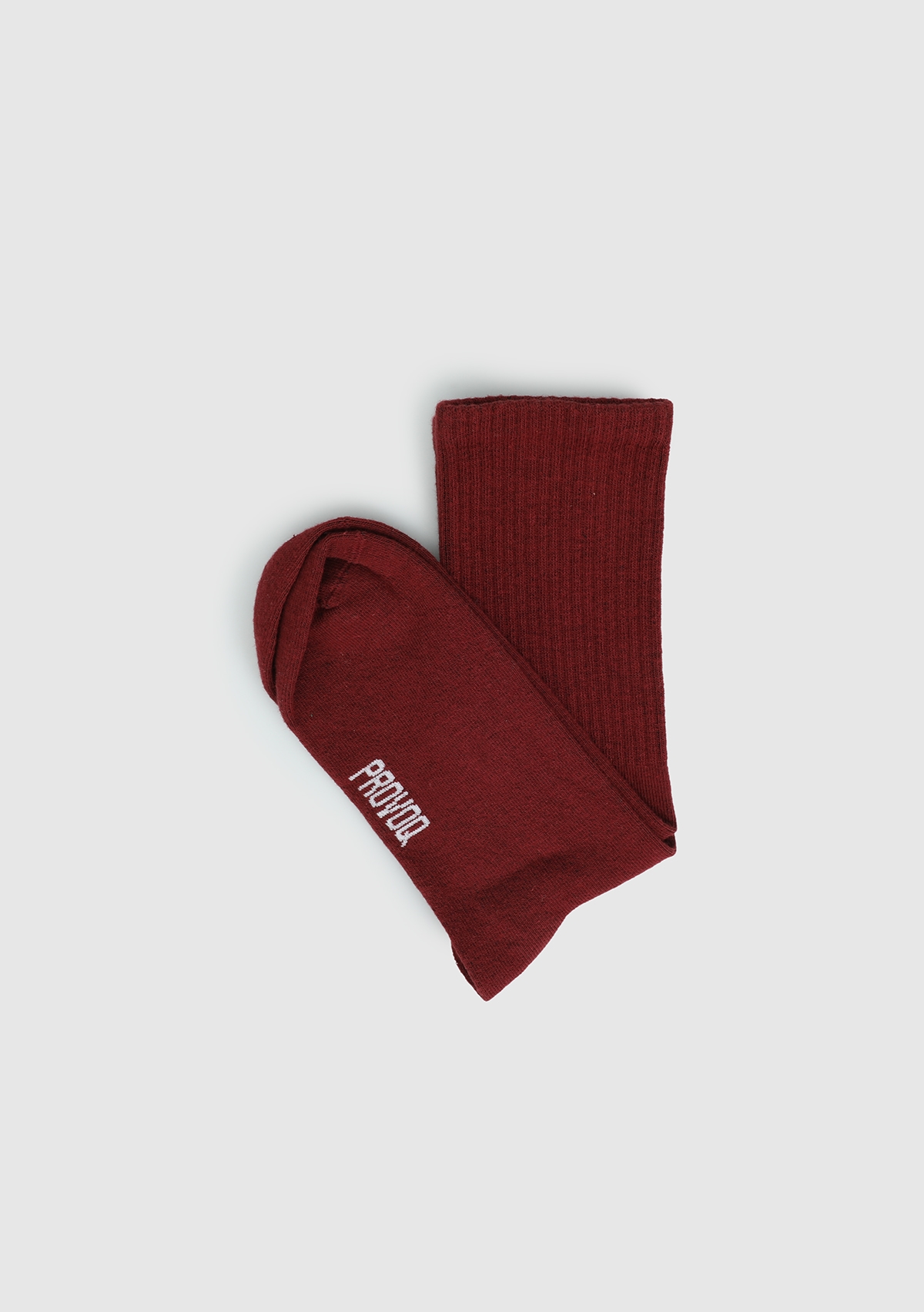 Bordo  Provoq Çorap Bordo Uzun Çorap