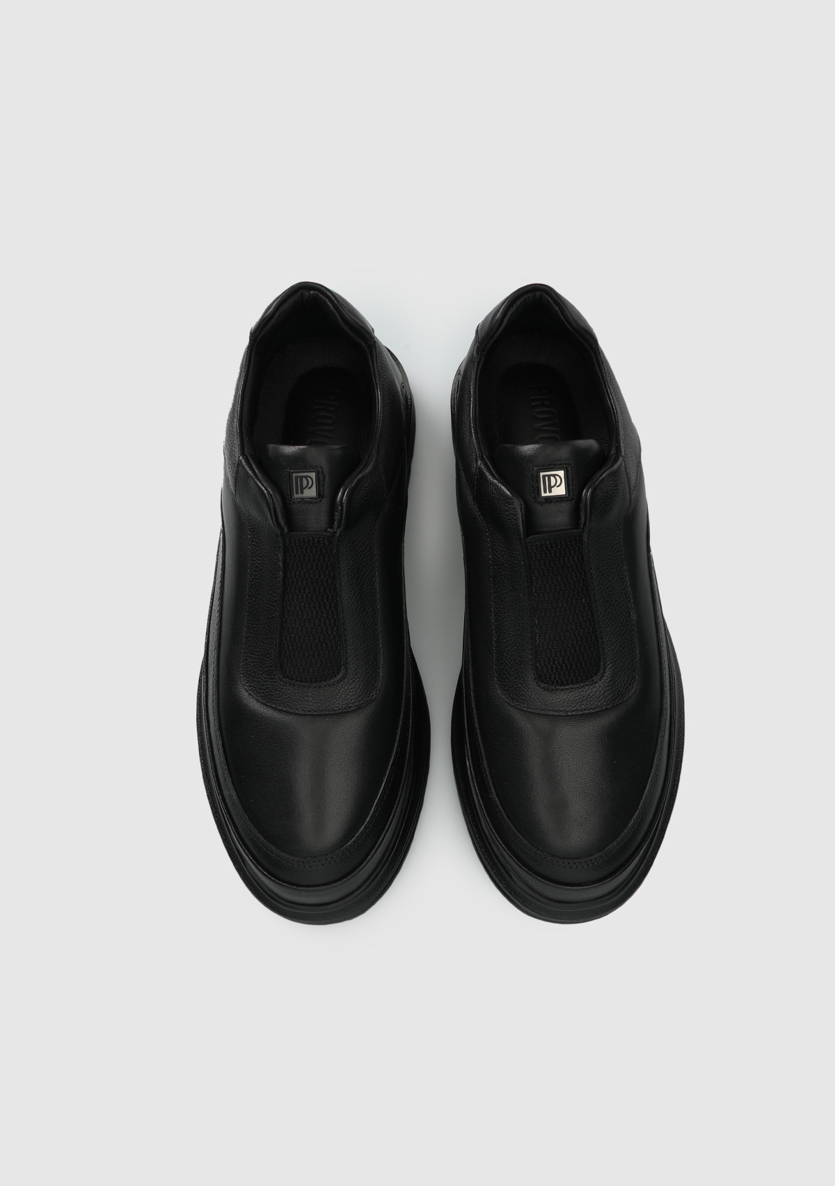 Siyah Deri Erkek Sneaker