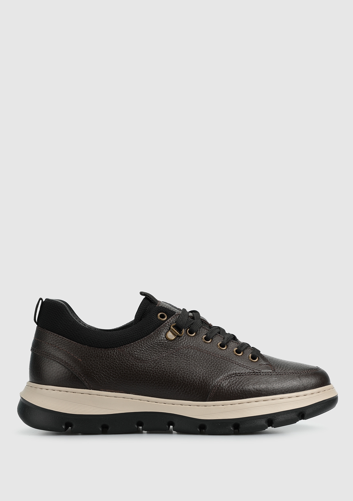 Kahve Deri Erkek Sneaker