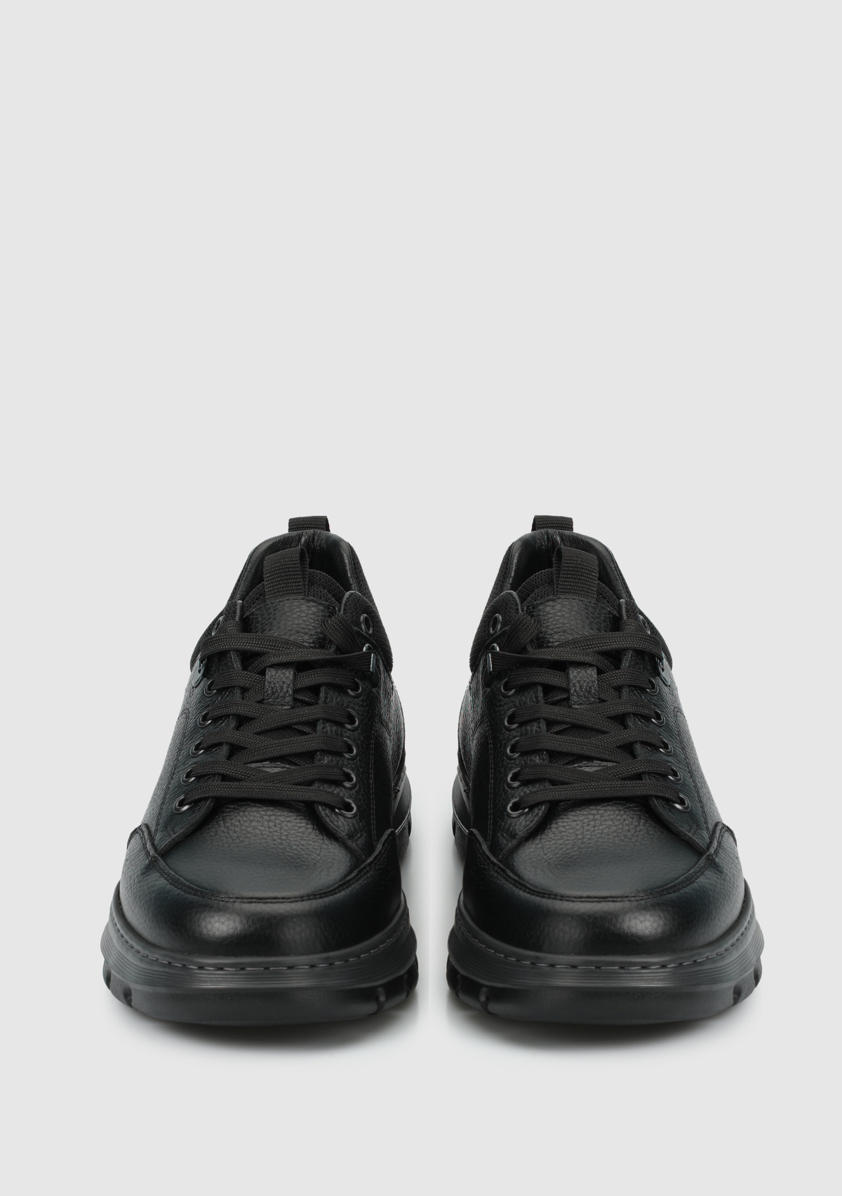 Siyah Deri Erkek Sneaker