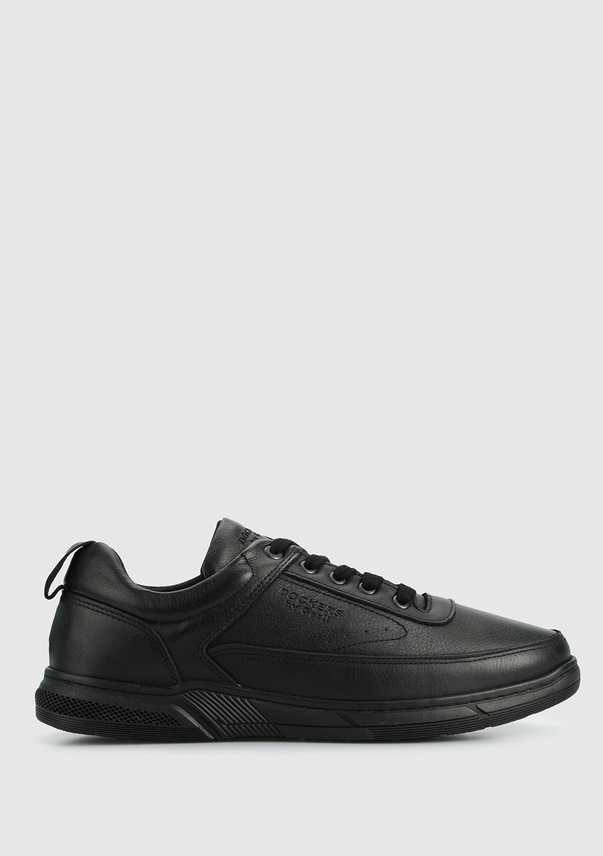 Siyah Deri Erkek Sneaker
