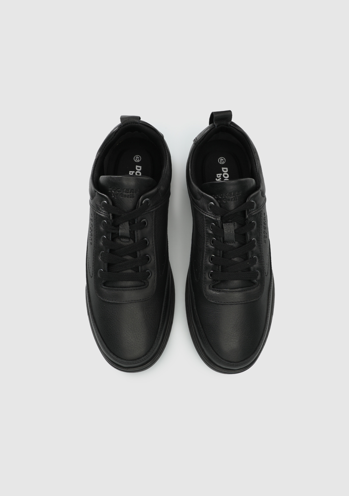 Siyah Deri Erkek Sneaker