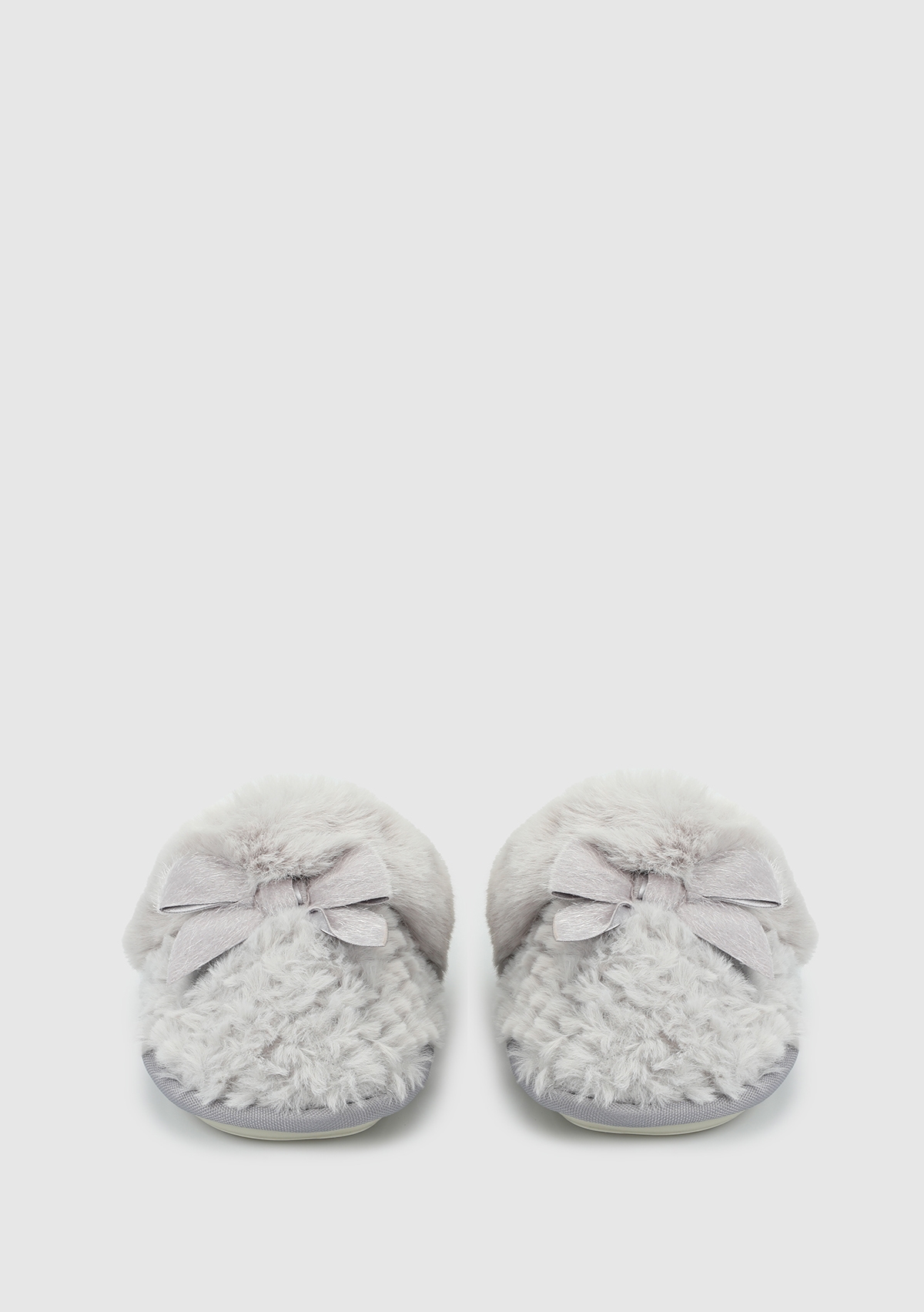 Gri Kadın Ev Terliği