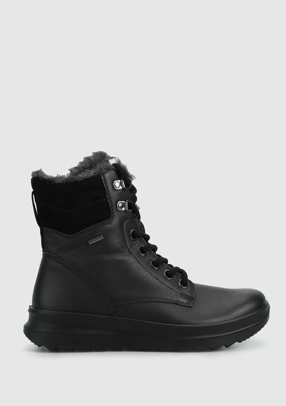 Siyah Deri Kadın Outdoor Bot