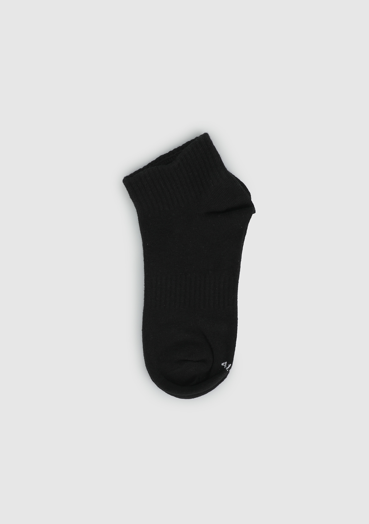 Beyaz  Eclipse Sport ES005 Siyah Yarım Spor Tekli Çorap